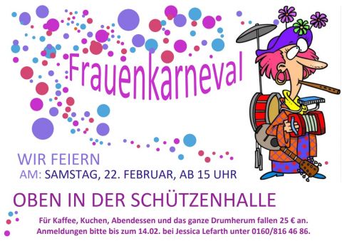 Veranstaltung: Frauenkarneval in Deifeld 